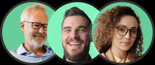 Trois membres souriants réseau Keepcool salles sport musculation coaching